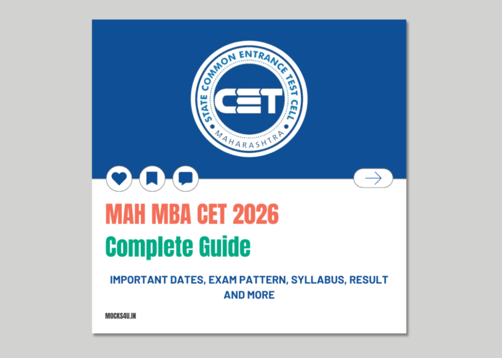 MAH MBA CET 2026 Complete Guide: Exam, Syllabus, Dates