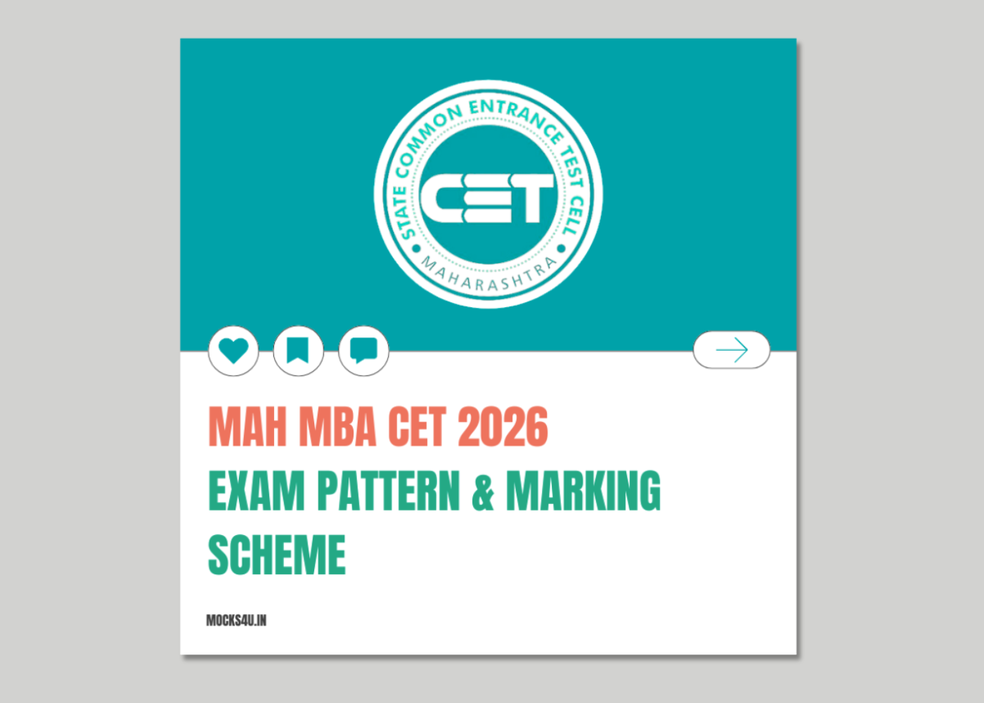 MAH MBA CET 2026 Exam Pattern